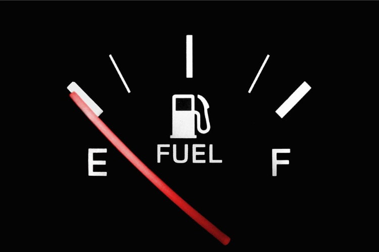 empty fuel tank